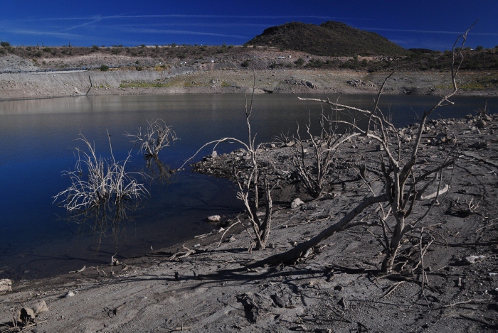 lake pleasant at low level